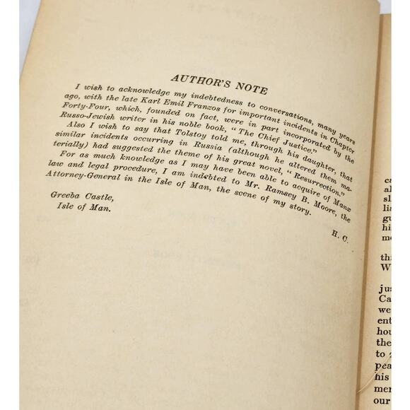 The Master Of Man The Story Of Sin By Hall Caine, Antique Antiquarian Book 1921 - Picture 10 of 16